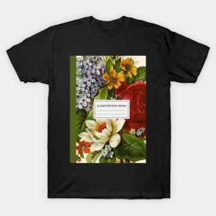 Aesthetic Vintage Floral Composition Book T-Shirt